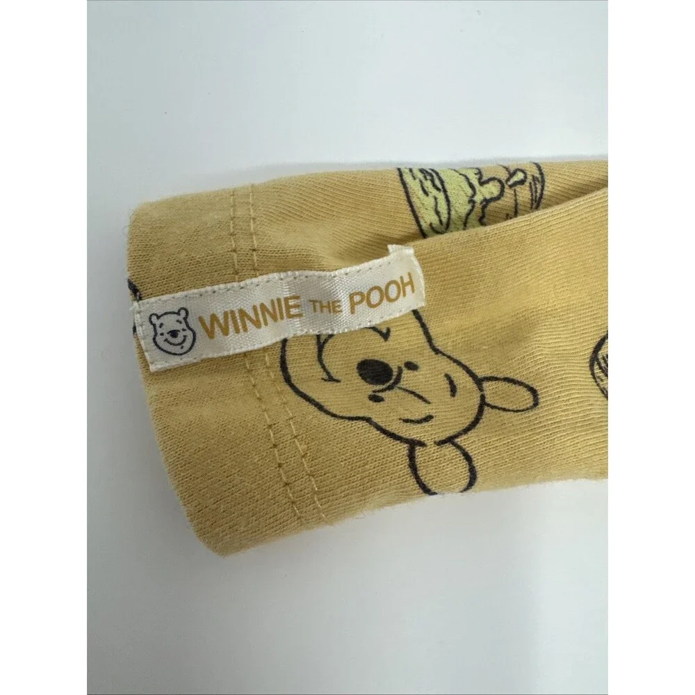 Disney Winnie the Pooh 2pc Corduroy Overalls & Long Sleeve Shirt Set 3-6m cream